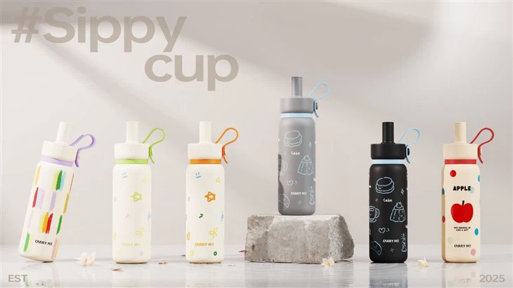 Λεπτό ανοξείδωτο κύπελλο Watere με άχυρο